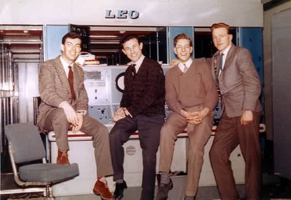 Another LEO II/5 shift (about to go down to the Redan), Bob Stevenson , ? ( engineer), Phil ?, Mike Canton